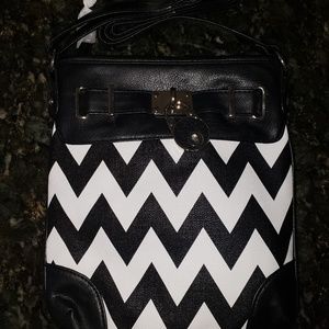 Chevron Striped Purse